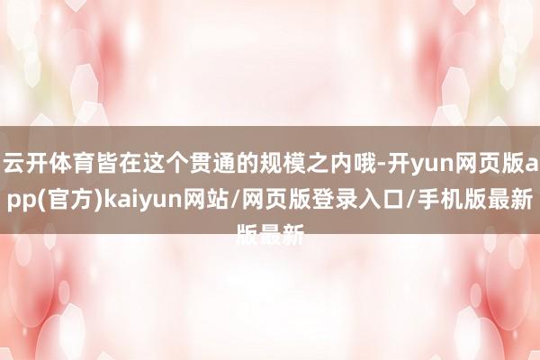 云开体育皆在这个贯通的规模之内哦-开yun网页版app(官方)kaiyun网站/网页版登录入口/手机版最新