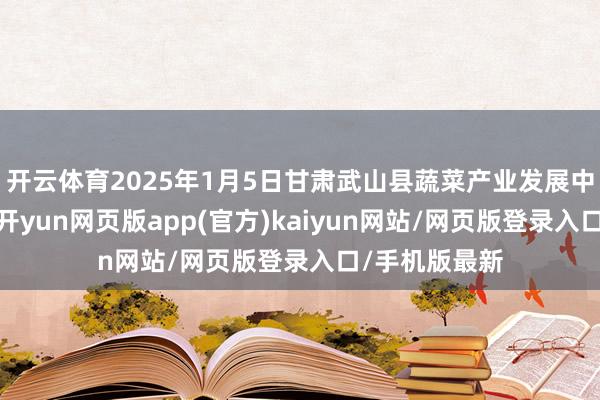 开云体育2025年1月5日甘肃武山县蔬菜产业发展中心价钱行情-开yun网页版app(官方)kaiyun网站/网页版登录入口/手机版最新